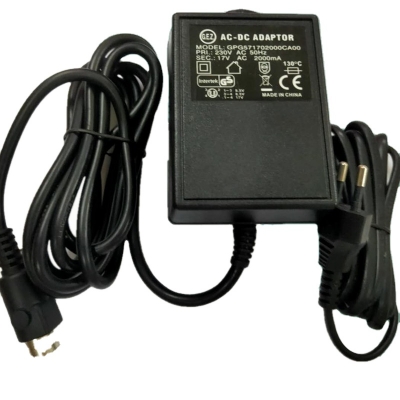 GEZ AC 230v AC 17v 2000ma class 2 desktop type linear adapter 