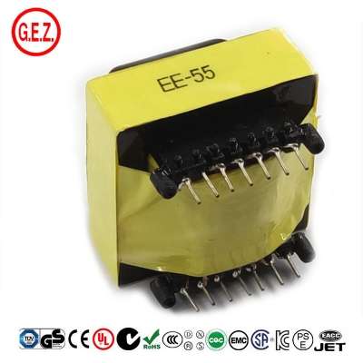 GEZ 6-16 pins pcb mount custom EE55 high frequency flyback transformer