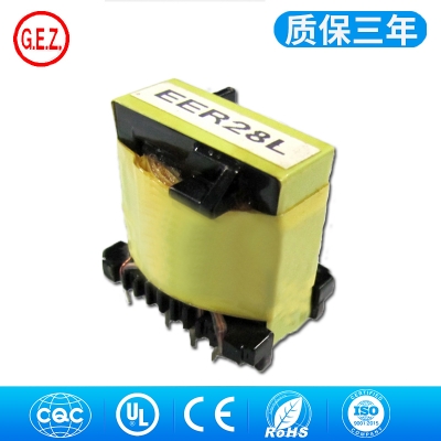 GEZ customized 36v 24v 15v 6v 0.5a 1.2a pin type high frequency transformer