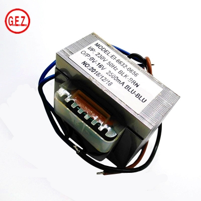 GEZ low frequency input 220v 230v 240v output 48v 24v 12v 0.5a 1a 2a EI series transformer