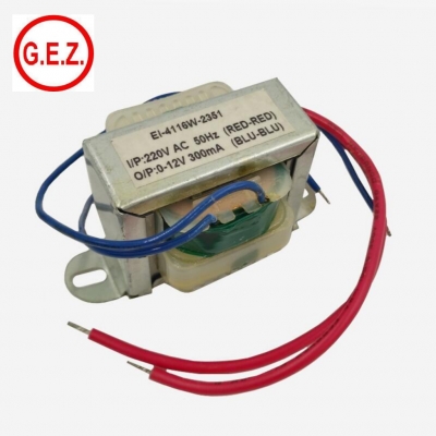 GEZ Pcb Mounted Electric Transformator EI41 power transformer 12v 300ma for home theatre